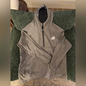 New Balance Black and Gray Men's Windbreaker